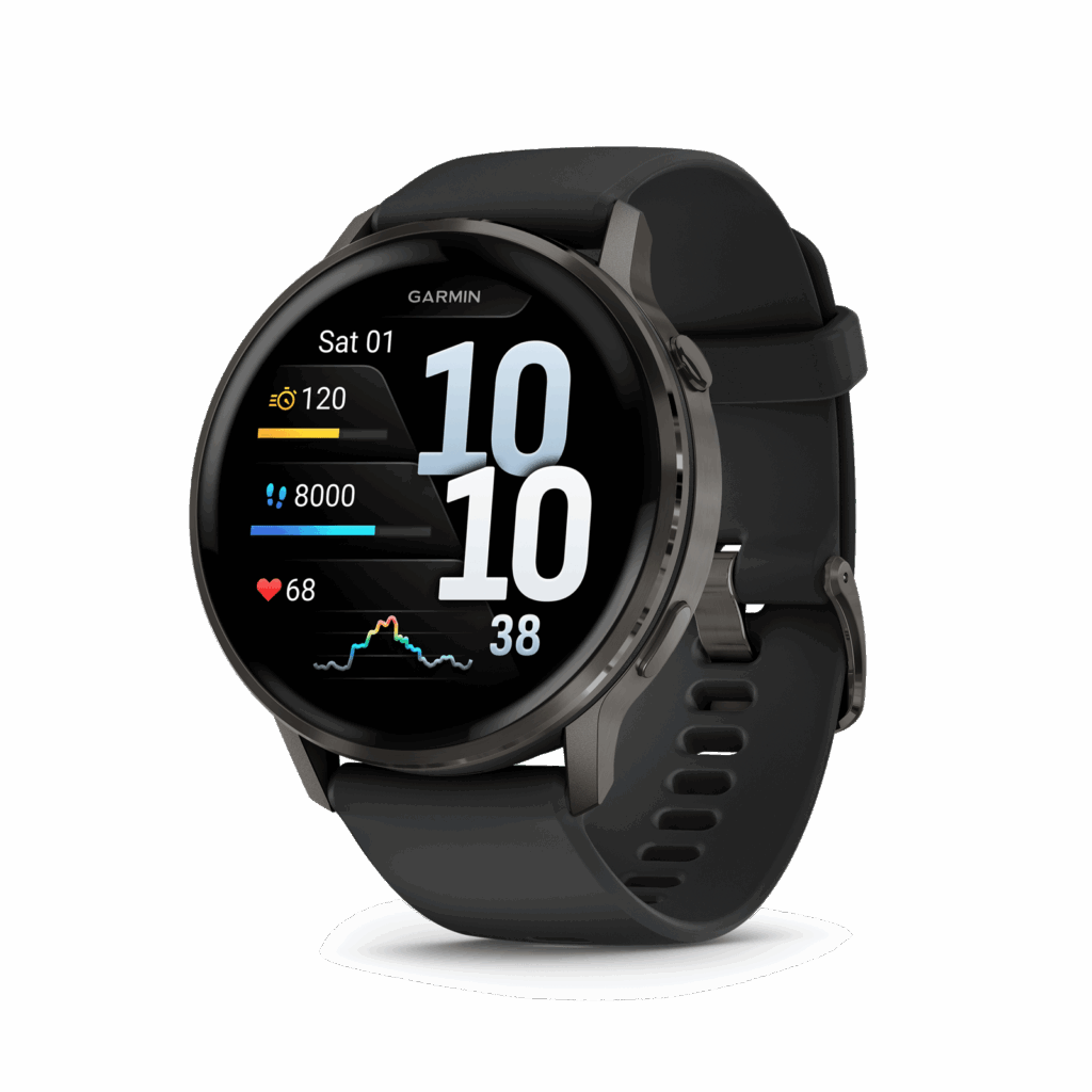 Garmin Venu 4 fitness smartwatch in black